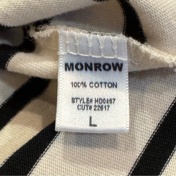 NWT MONROW Stripe Relaxed Polo Dress - Size Large - Picture 9 of 10